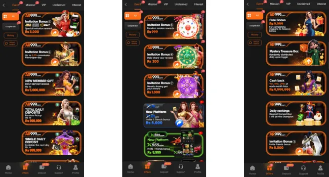 AR999 Game bonuses