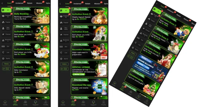 Jjwin bonuses
