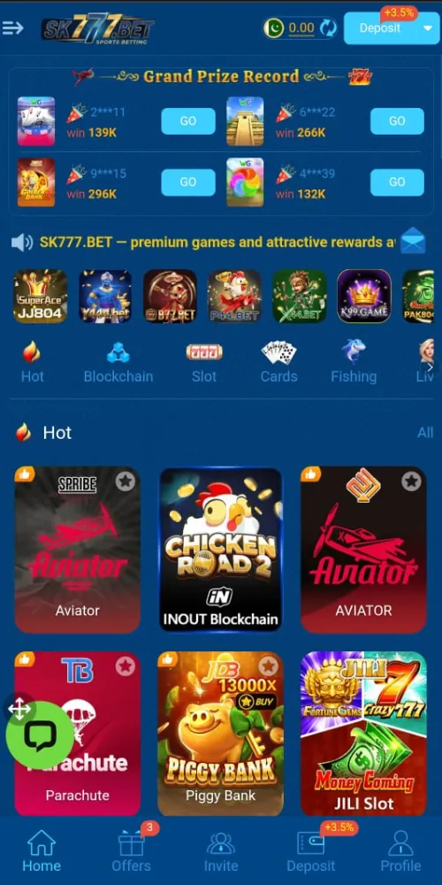 SK777 Game Image