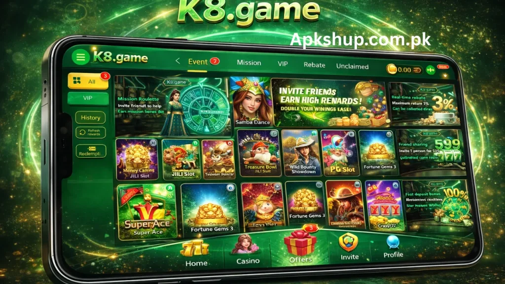 K8 Game rewards