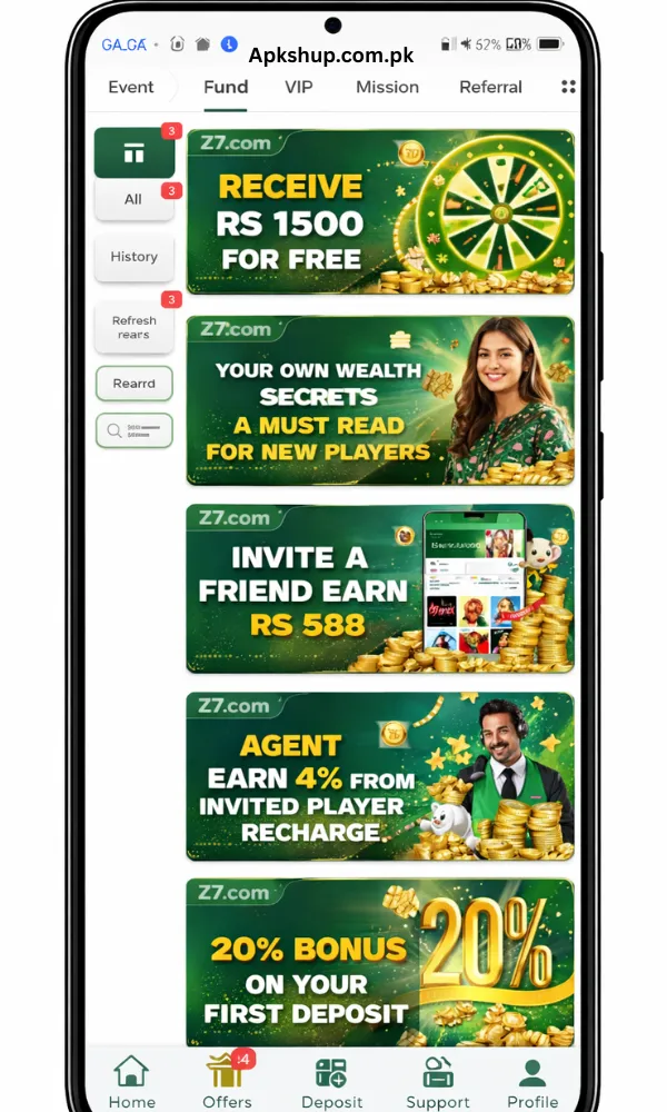 Z7 Game bonus